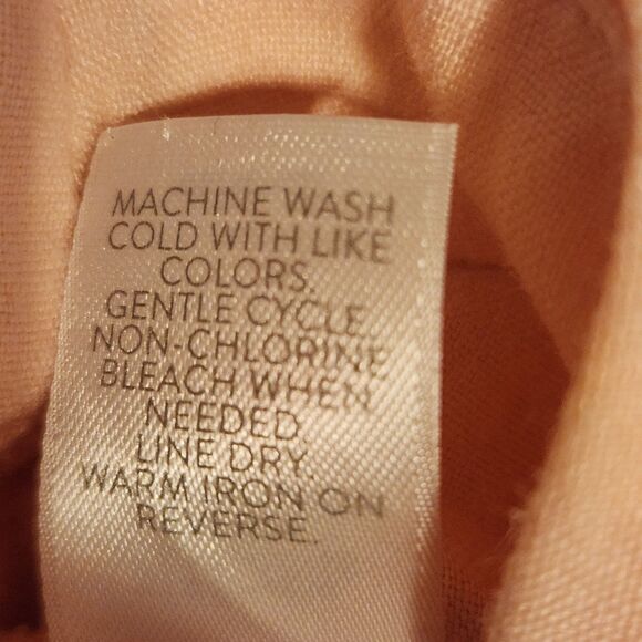 J. Jill Stretch Linen Blend Pull-On Pants, Ankle, Pearl Pink, Elastic Waist Sz M - Picture 10 of 10